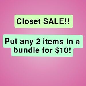 Closet Sale Bundle Offer